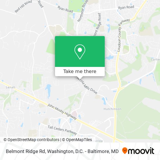 Mapa de Belmont Ridge Rd