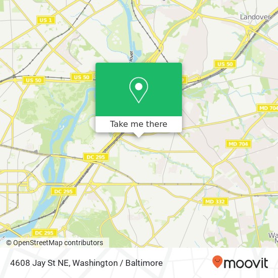 4608 Jay St NE, Washington, DC 20019 map