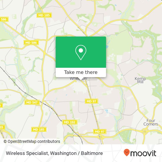 Mapa de Wireless Specialist, 11160 Veirs Mill Rd