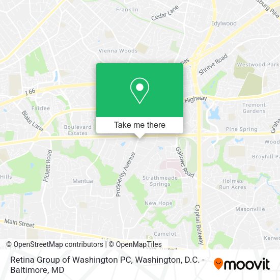 Retina Group of Washington PC map