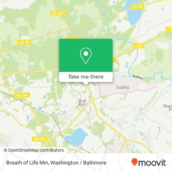 Mapa de Breath of Life Min, 7530 Diplomat Dr