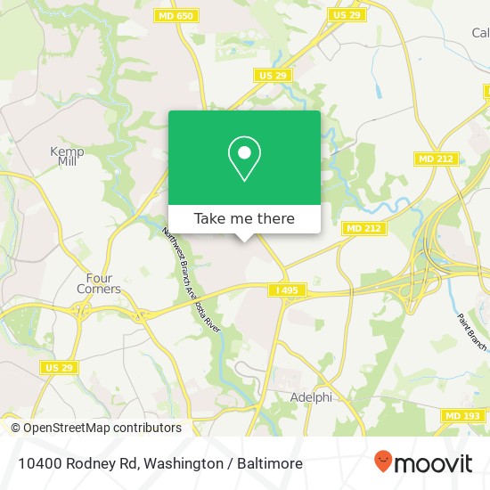 10400 Rodney Rd, Silver Spring, MD 20903 map