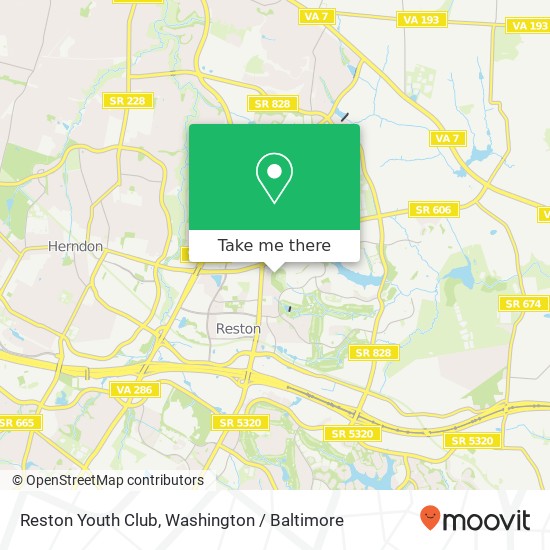 Reston Youth Club, 1751 Wainwright Dr map