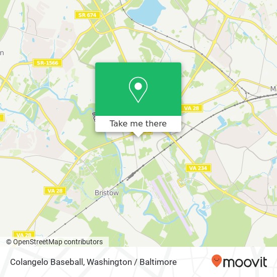 Colangelo Baseball, 10103 Residency Rd map
