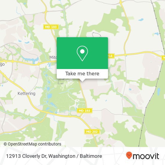 12913 Cloverly Dr, Upper Marlboro (UPPER MARLBORO), MD 20774 map