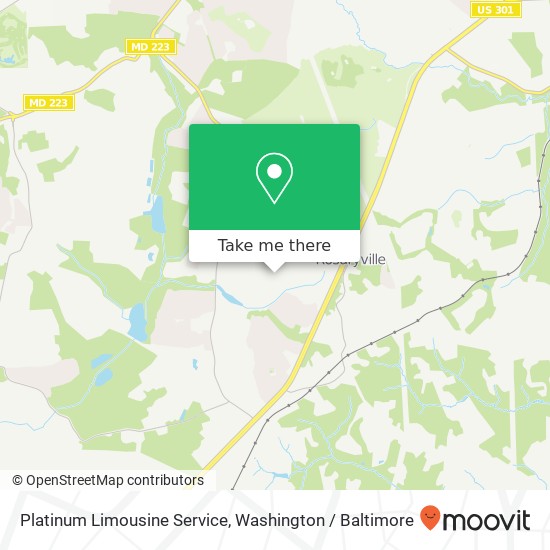 Mapa de Platinum Limousine Service