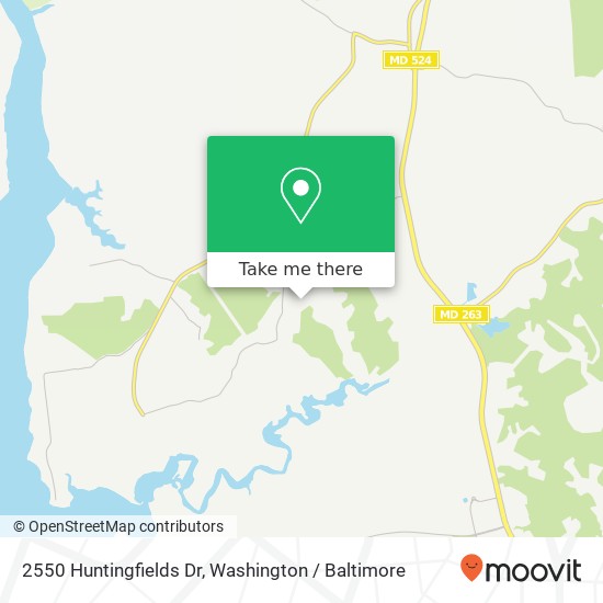 2550 Huntingfields Dr, Huntingtown, MD 20639 map