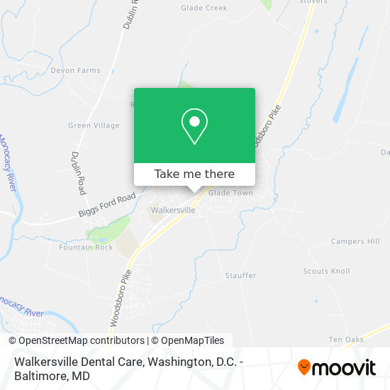 Walkersville Dental Care map