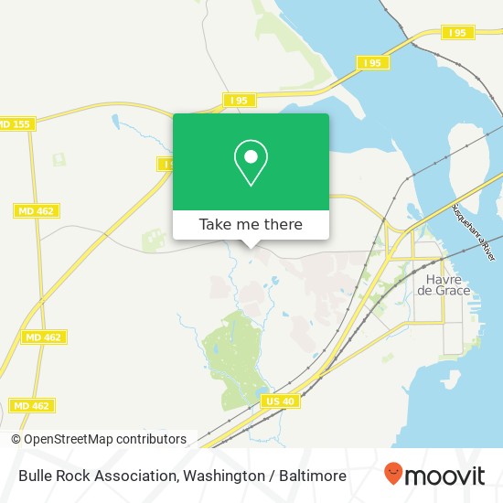 Mapa de Bulle Rock Association, 1200 Bulle Rock Pkwy