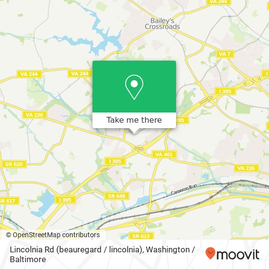 Mapa de Lincolnia Rd (beauregard / lincolnia), Alexandria, VA 22312