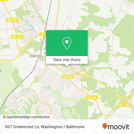 507 Greencrest Ln, Odenton, MD 21113 map