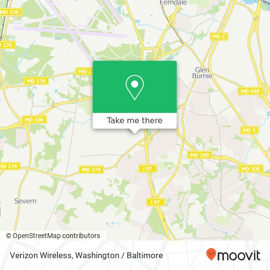 Mapa de Verizon Wireless, 407 George Claus Blvd