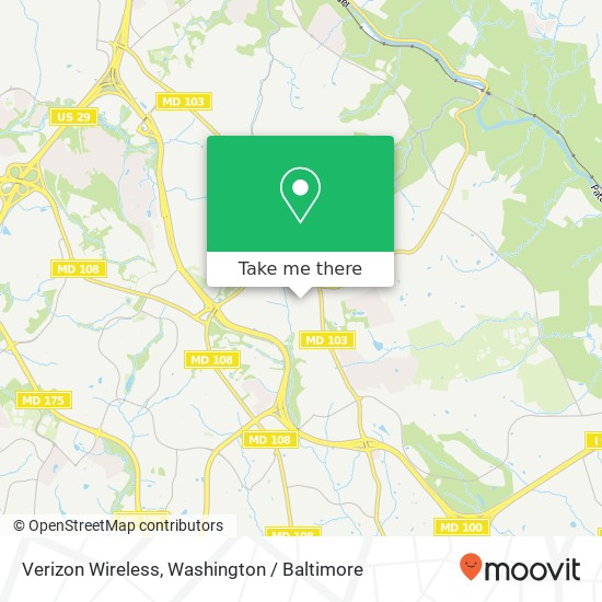 Mapa de Verizon Wireless, 5211 Forest Meadow Ct