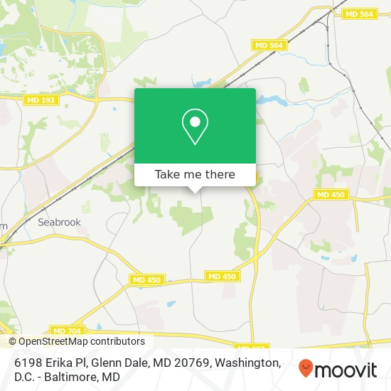 6198 Erika Pl, Glenn Dale, MD 20769 map