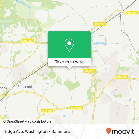 Mapa de Edge Ave, Glenn Dale, MD 20769