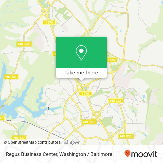 Mapa de Regus Business Center, 12410 Milestone Center Dr