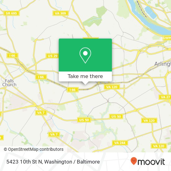 5423 10th St N, Arlington, VA 22205 map
