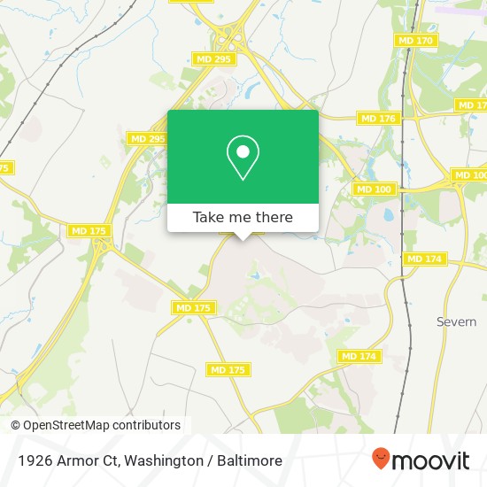 1926 Armor Ct, Severn, MD 21144 map