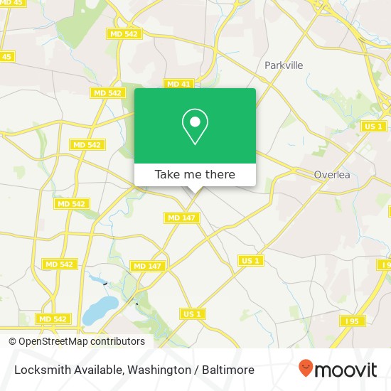 Mapa de Locksmith Available, 5528 Harford Rd