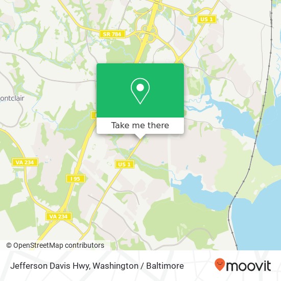 Mapa de Jefferson Davis Hwy, Woodbridge, VA 22191