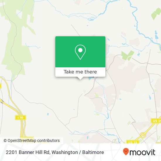 Mapa de 2201 Banner Hill Rd, Frederick, MD 21702