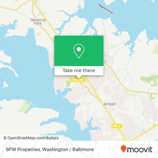 Mapa de SPW Properties, 1195 Baltimore Annapolis Blvd