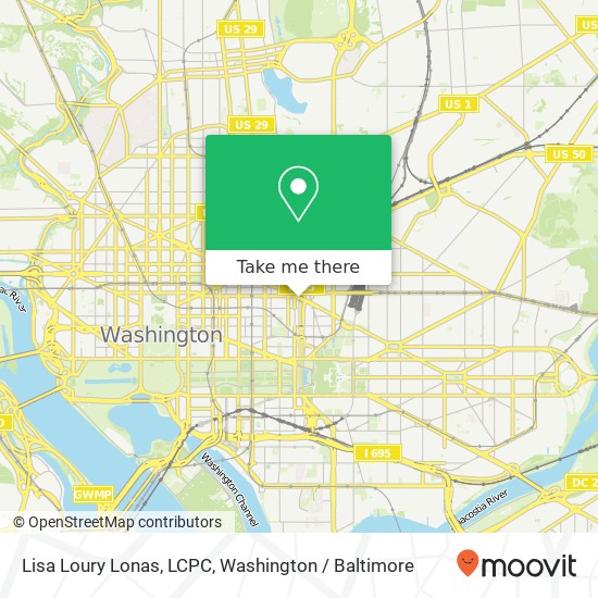 Lisa Loury Lonas, LCPC, 236 Massachusetts Ave NW map