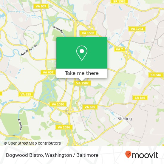 Mapa de Dogwood Bistro, 21611 Atlantic Blvd