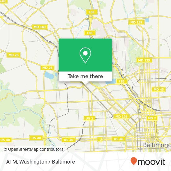 ATM, 2441 Reisterstown Rd map