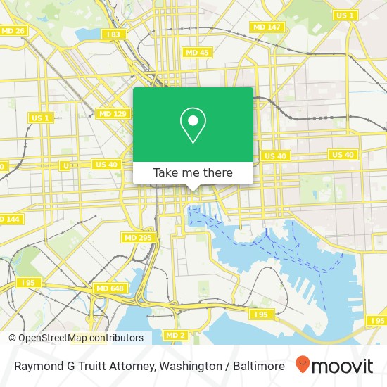 Mapa de Raymond G Truitt Attorney, 300 E Lombard St