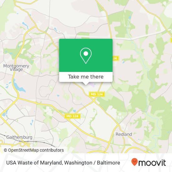 USA Waste of Maryland, 8101 Beechcraft Ave map