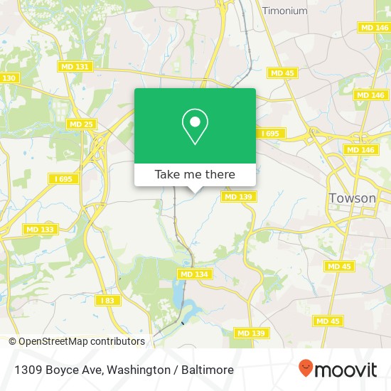 1309 Boyce Ave, Towson, MD 21204 map