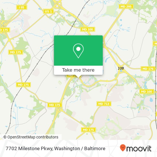 7702 Milestone Pkwy, Hanover (HANOVER), MD 21076 map