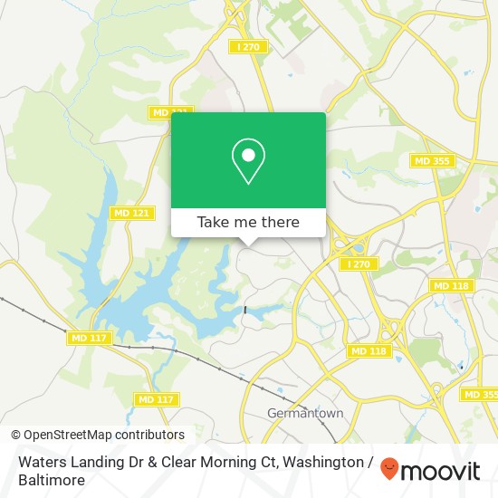 Mapa de Waters Landing Dr & Clear Morning Ct