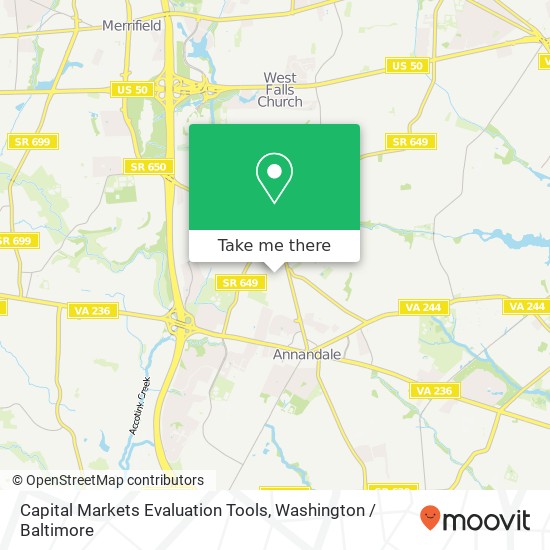 Capital Markets Evaluation Tools, 7415 Annanwood Ct map