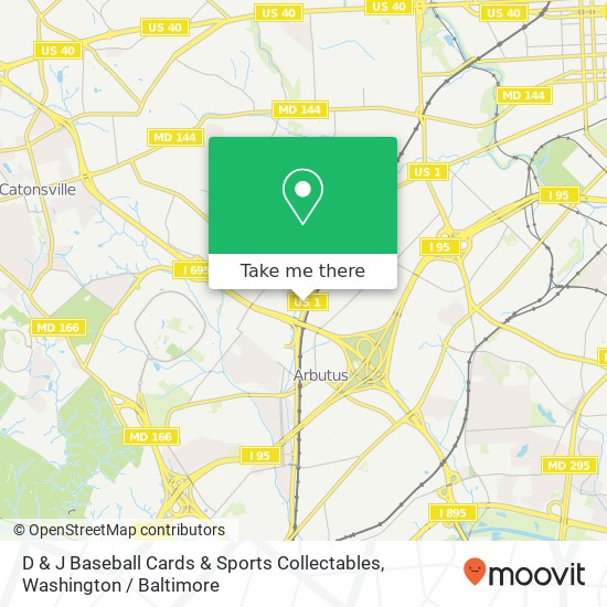 Mapa de D & J Baseball Cards & Sports Collectables, 4709 Leeds Ave