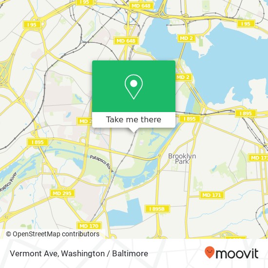 Mapa de Vermont Ave, Halethorpe (BALTIMORE), MD 21227