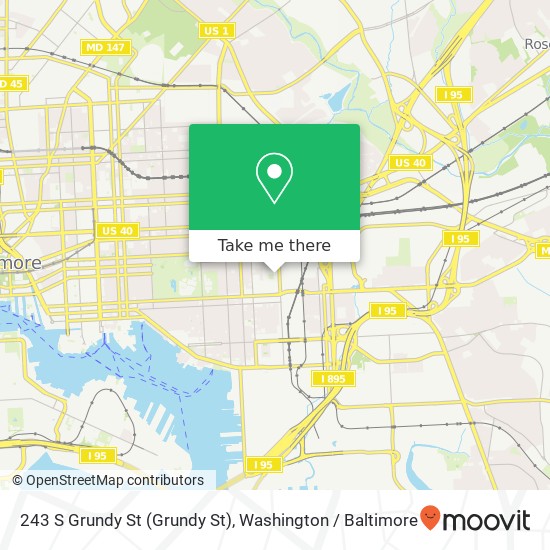 243 S Grundy St (Grundy St), Baltimore, MD 21224 map