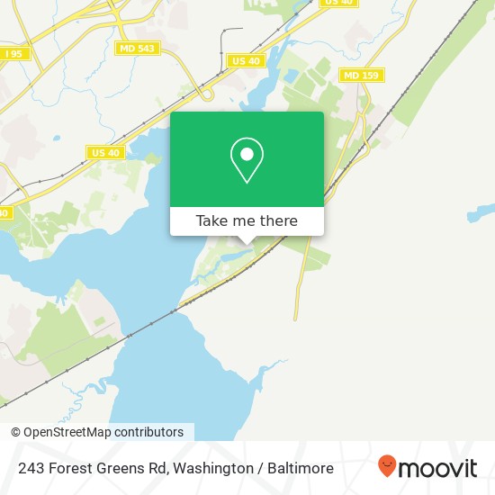 243 Forest Greens Rd, Aberdeen, MD 21001 map