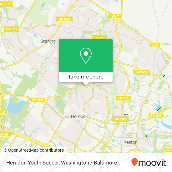 Herndon Youth Soccer, 1301 Grant St map