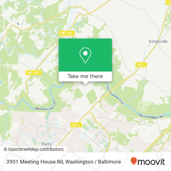 Mapa de 3901 Meeting House Rd, Perry Hall, MD 21128