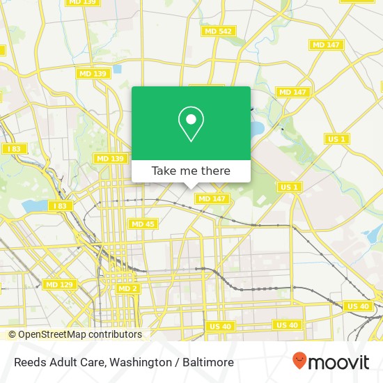 Reeds Adult Care, 1533 Montpelier St map