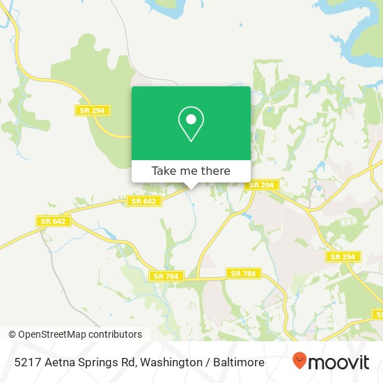 Mapa de 5217 Aetna Springs Rd, Woodbridge, VA 22193