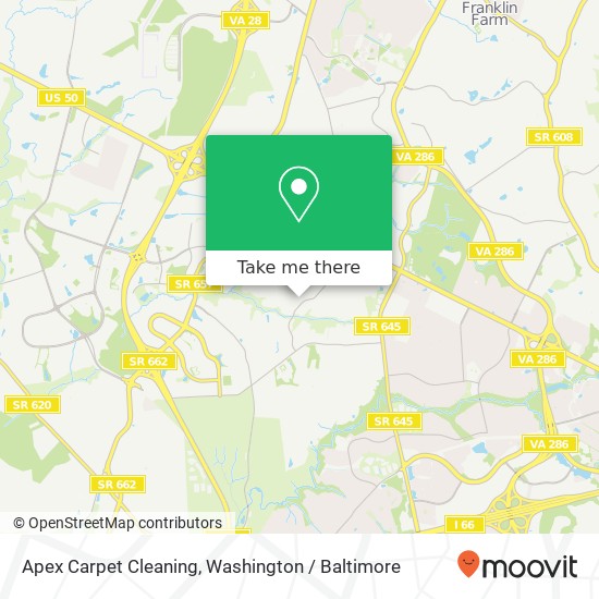 Mapa de Apex Carpet Cleaning, 13704 Pitkin Ct