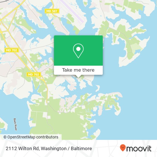 Mapa de 2112 Wilton Rd, Essex, MD 21221