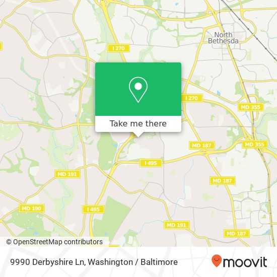 9990 Derbyshire Ln, Bethesda, MD 20817 map