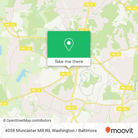 Mapa de 4058 Muncaster Mill Rd, Rockville, MD 20853
