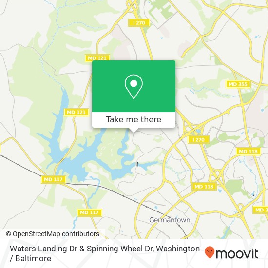Mapa de Waters Landing Dr & Spinning Wheel Dr
