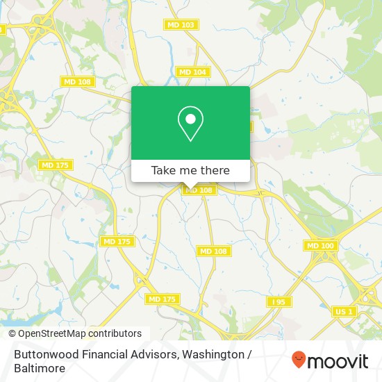 Mapa de Buttonwood Financial Advisors, 5850 Waterloo Rd