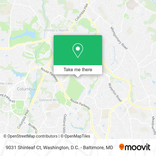 9031 Shinleaf Ct map